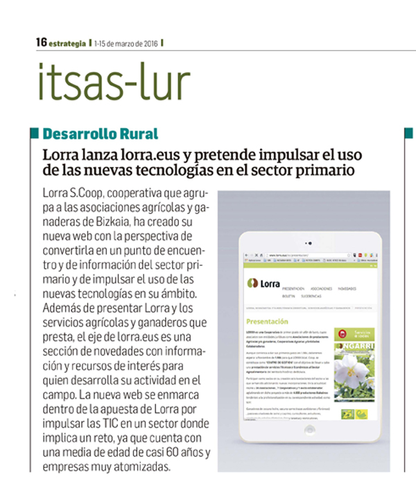 2016-03-15  -  LA NUEVA WEB EN LA RADIO