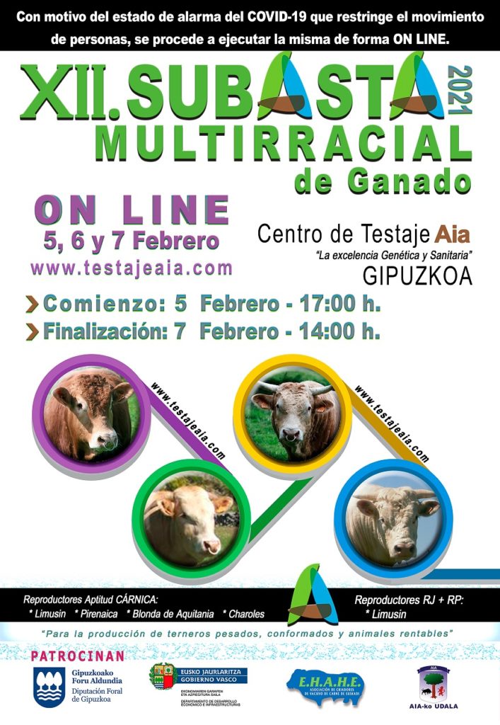 XII SUBASTA MULTIRRACIAL DE GANADO – ON LINE