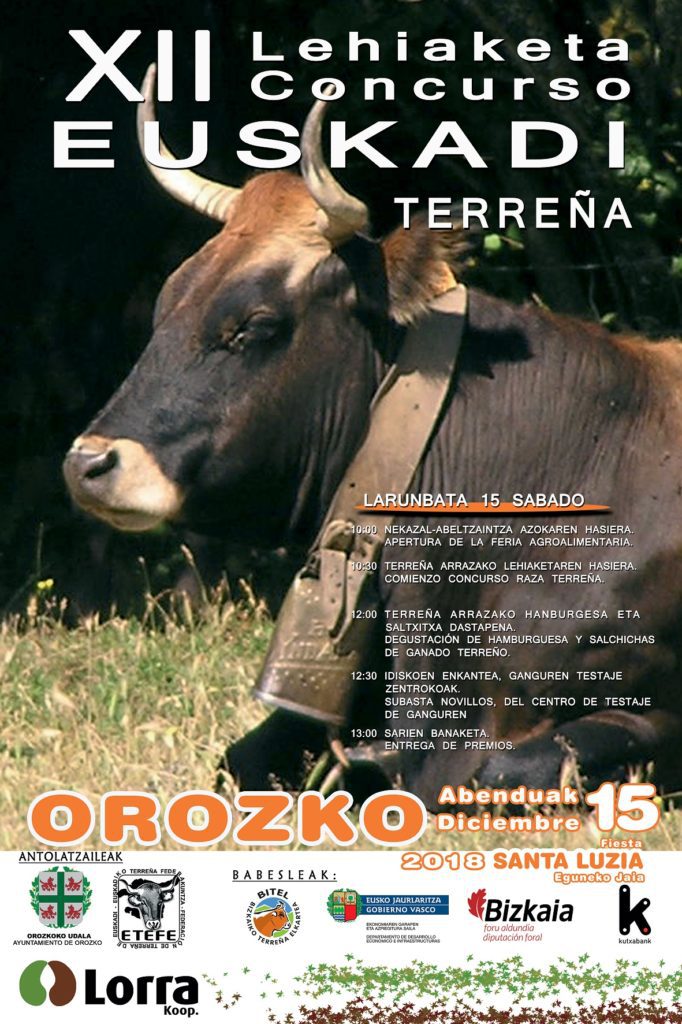 XII CONCURSO DE GANADO TERREÑO DE EUSKADI