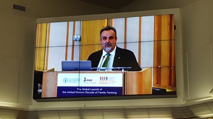 ASISTIMOS AL LANZAMIENTO MUNDIAL DEL DECENIO DE LA AGRICULTURA FAMILIAR