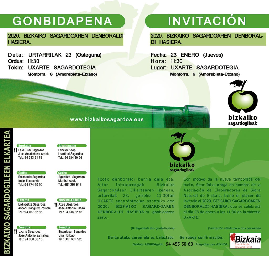 TXOTX EN BIZKAIA 2020
