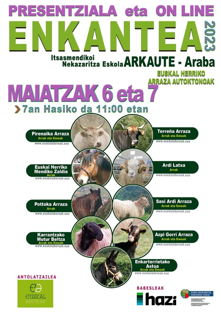 Arkauteko Ganadu Enkante Ofiziala - Presentziala eta On Line