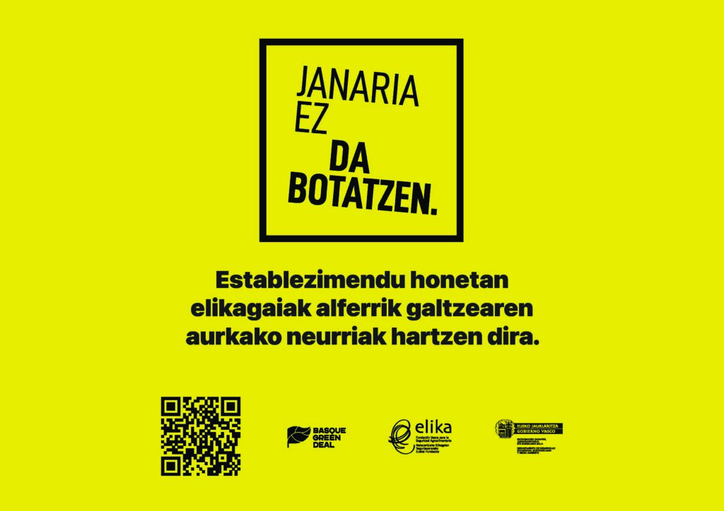 Herritarrak elikagaien xahuketaren aurka sentikor bihurtzea