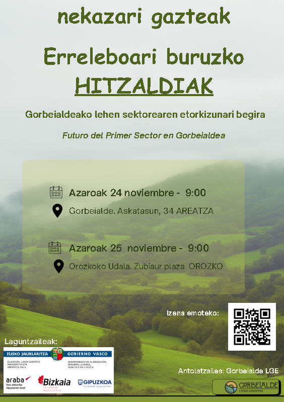 Euskal Nekazaritza Sektorean Belaunaldi  Erreleboari buruzko hitzaldiak