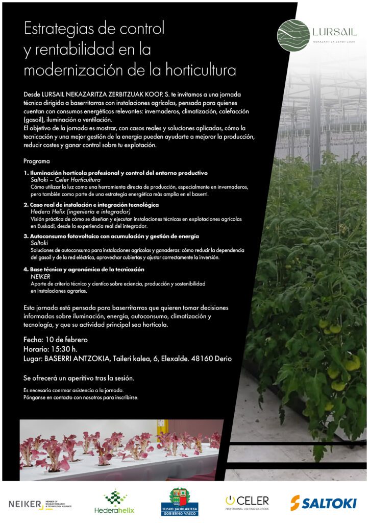 Estrategias de control y rentabilidad en la modernización de la horticultura