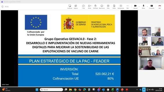 El Grupo Operativo GESVAC 4.0 – Fase 2 avanza en los trabajos técnicos y de divulgación del segundo periodo del proyecto