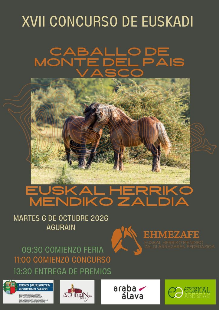 XVII CONCURSO de CABALLO DE MONTE DEL PAIS VASCO de EUSKADI